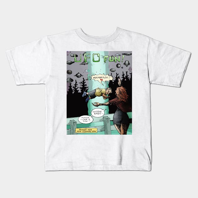 UFO Fun! Kids T-Shirt by Froobius